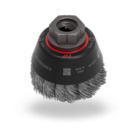 فرشاة سلك كوبية معقودة سرعة عالية 65 مم (2-3/4 بوصة) صلب M14x20mm (HST0065KM14)