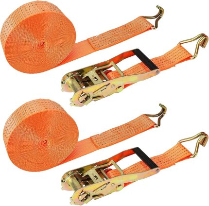 حزام ربط بضائع بخطاف مزدوج على شكل حرف J (Cargo Lashing With Double J Hook 1T×5m 25mm)
