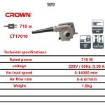 ⁦بلاور كهرباء كراون 710 وات موديل CROWN – CT17010⁩ - الصورة ⁦2⁩