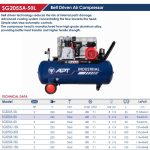 ⁦كمبروسر اي بي تي نحاس سعة 50 لتر 2 حصان سير صينى 220 فولت موديل APT – SG2055A-50L-2HP⁩ - الصورة ⁦2⁩