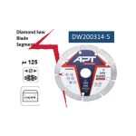Dry Diamond Cutting Disc for Walls and Concrete 125 mm PRO APT Model - ABT 100 DW200314-5 - Image 3