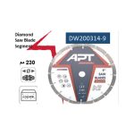 ⁦صنية ألماظ حوائط و خرسانة جاف مفتوحة 230مم PRO اي بي تي موديل APT DW200314-9⁩ - الصورة ⁦3⁩