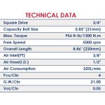Impact Wrench 1/2 in 1000 N APT Model DW30305 - Image 3