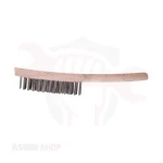 Stainless - Steel Welding Brush 4 Hand Wood Made in Spain JAZ Model MS 4000P