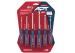 Screwdriver Set 2 Color 6 Pieces APT AH145077-6