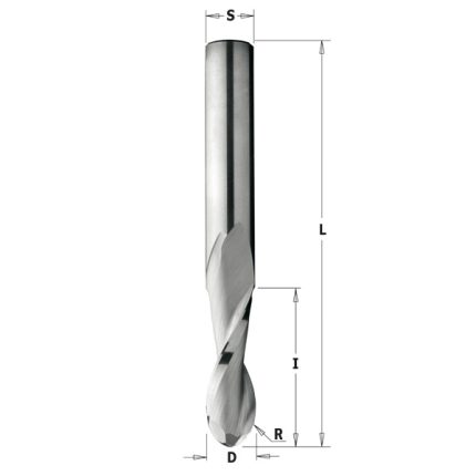 CMT Orange Tools Drill Bit Spiral Pieces Top with Head Circular HWM Z2 S=8 D=8x32x80 R=4 RH