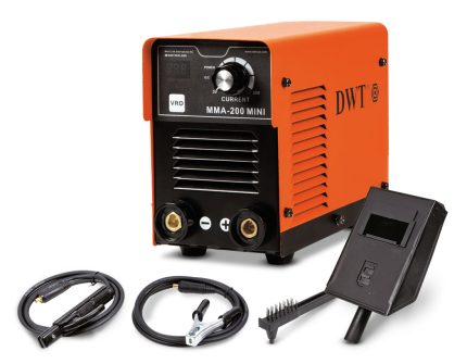 ماكينة لحام انفرتر 150 امبير 1 فاز شنطة بلاستك دي دبليو تي موديل DWT MMA-200MINI