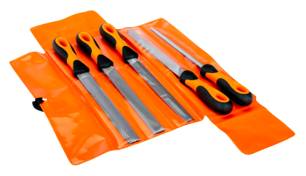 Set File Metalworking 5 Pieces with Handle 8 in Bahco