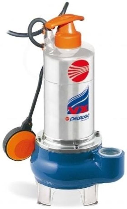 Pedrollo Pump Stainless Steel Submersible for Sewage, Model VXm 10/50-ST (1 HP / 220 V)