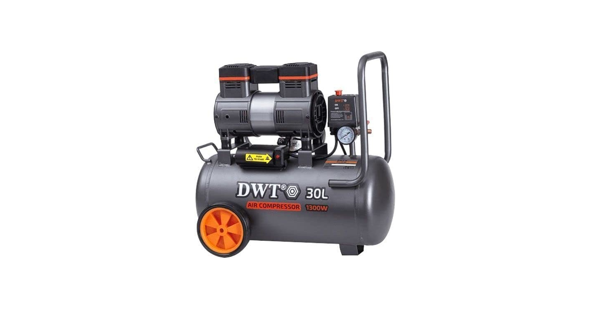 41Lm0ScPMuL_BO30255255255_UF750750_SR191010000C_QL100_1 Air Compressor 30 L Oil - Free Copper - Wound Motor 1300 W DWT K13-30 OA-CU - Image 1