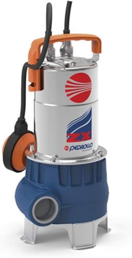 Pedrollo Pump Submersible for Sewage with Impeller, Model ZXm 1 A/40 (0.85 HP / 220 V)