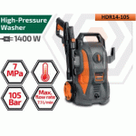 High - Pressure Washer 105 bar 1400 W DWT Model HDR14-105 - Image 2