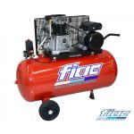 Air Compressor Belt-Driven FIAC Capacity 25 L 2 HP Single-Phase Flow Rate 268 L/min Made in Italy 25 L Model AB25/268