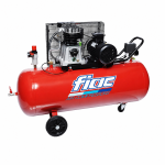 Air Compressor Belt-Driven FIAC Capacity 150 L 2 HP Cast Iron Flow Rate268 L/min Made in Italy Model AB150/268
