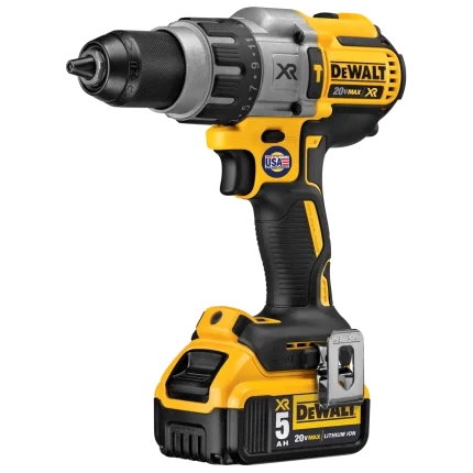 DeWalt Impact Drill 18 V, without Carbon Brushes, Torque 80 N m, 2 Batteries 5.0 A/Hour, Charger, Case (DCD996P2-B5)