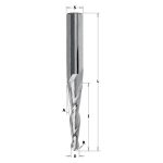 IZAR Cutting Tool - End Mill Conical Spiral Carbide Size 0.8x6 mm Right - Hand