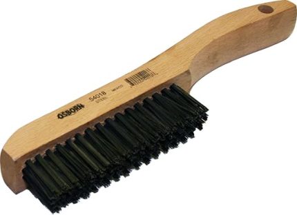 Osborn International 54033SP مقبض حذاء فرشاة خدش أسلاك فولاذية